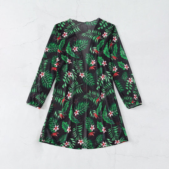 Damen Strandcover-up mit floralem Muster R&B