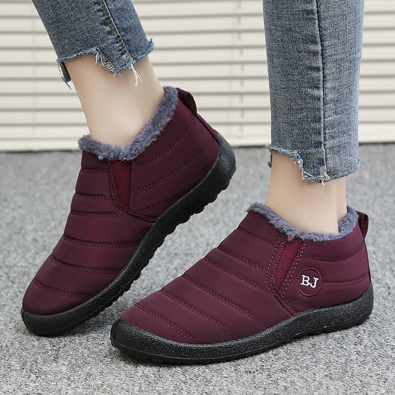 Damen gefütterte Freizeit-Stiefeletten mit rutschfester Sohle und praktischem Reißverschluss R&B