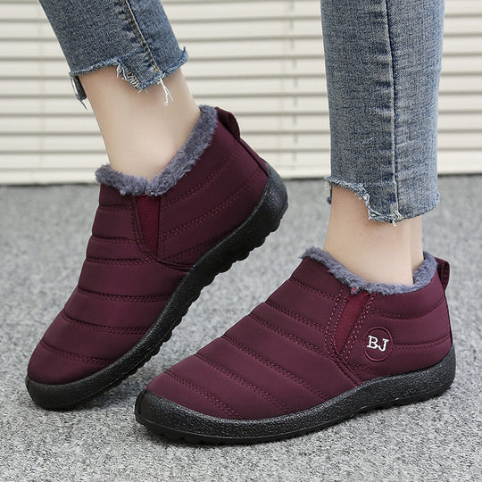 Damen gefütterte Freizeit-Stiefeletten mit rutschfester Sohle und praktischem Reißverschluss R&B