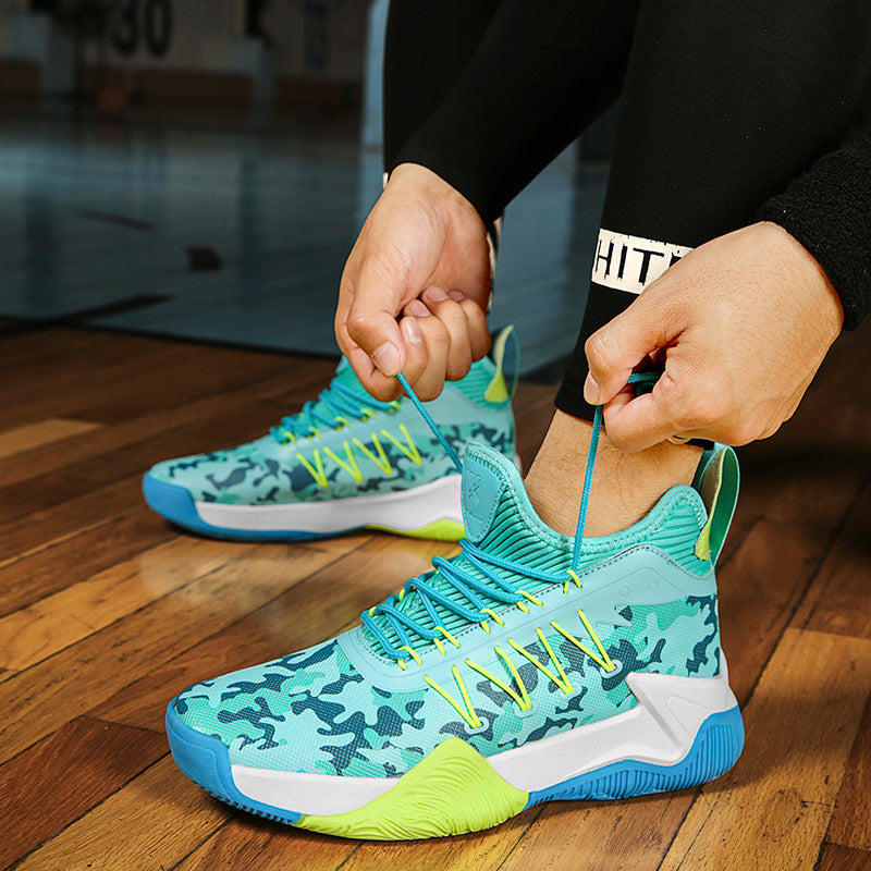 Damen Sportliche Basketball-Sneaker mit atmungsaktiver Mesh-Oberfläche und dämpfendem Fußbett R&B