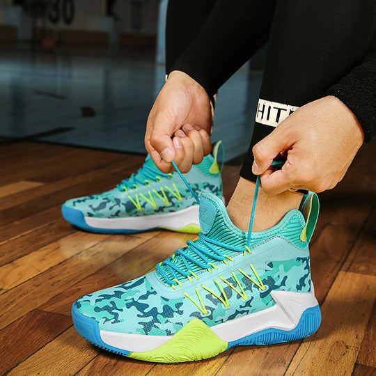 Damen Sportliche Basketball-Sneaker mit atmungsaktiver Mesh-Oberfläche und dämpfendem Fußbett R&B