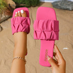 Damen Modische und bequeme Slipper mit elegantem Riemendetail R&B