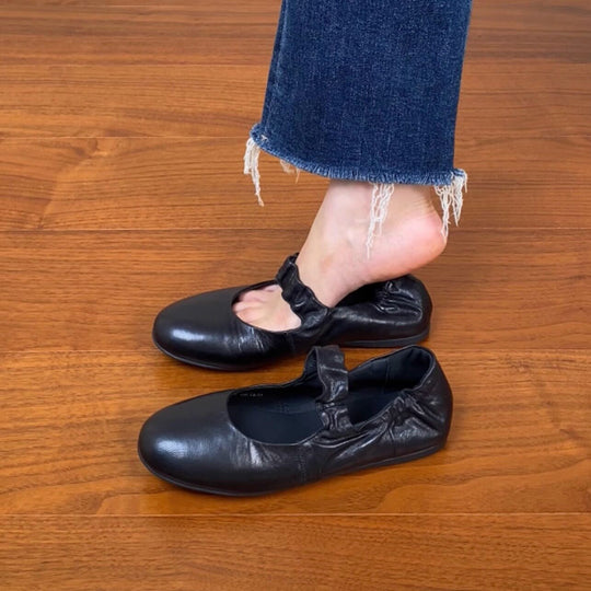 Damen Ballerinas mit elastischem Riemendesign und ergonomischer Fußbettgestaltung R&B