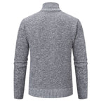 Herren stylische Steppjacke mit strukturiertem Obermaterial und hohem Kragen R&B