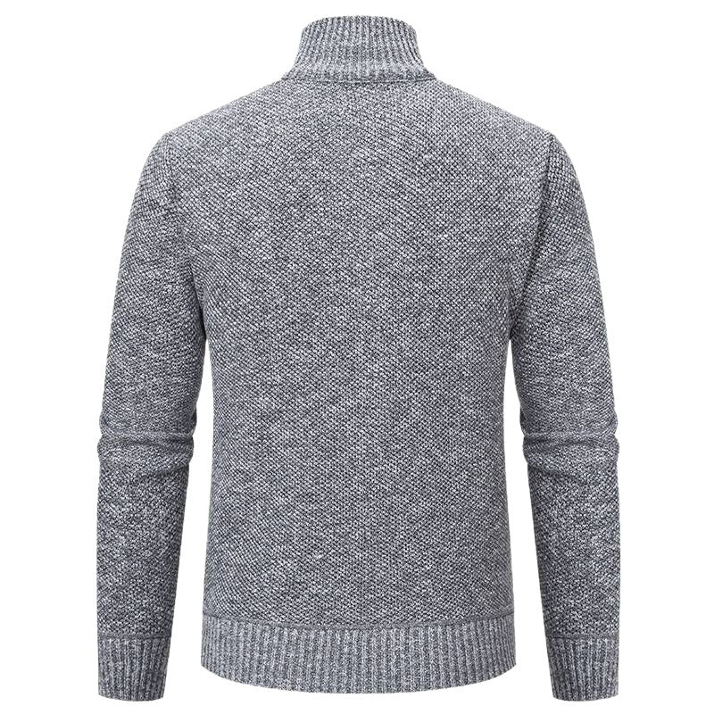 Herren stylische Steppjacke mit strukturiertem Obermaterial und hohem Kragen R&B