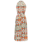 Damen Midikleid mit floralen Mustern und schickem Wickeldesign R&B