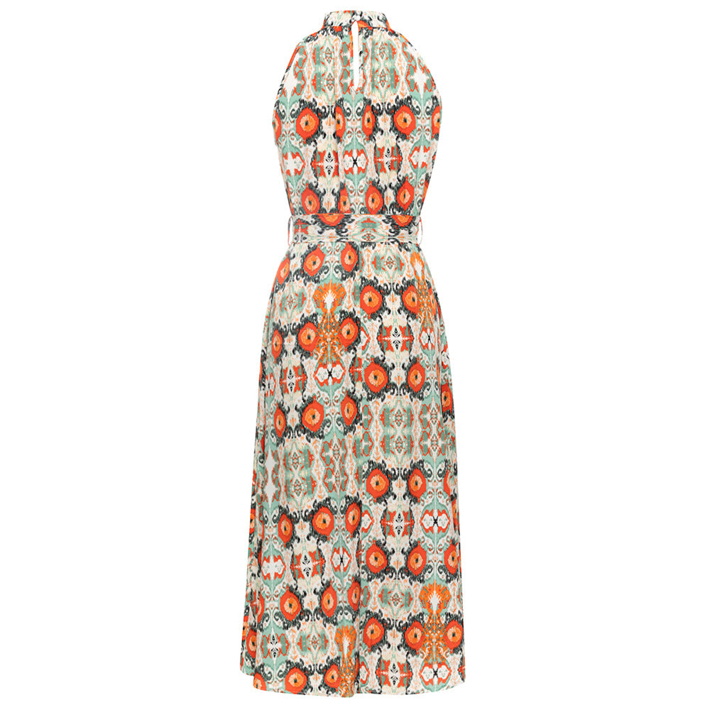 Damen Midikleid mit floralen Mustern und schickem Wickeldesign R&B