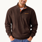 Herren Hochwertiger Pullover mit halbem Reißverschluss und komfortabler Passform R&B