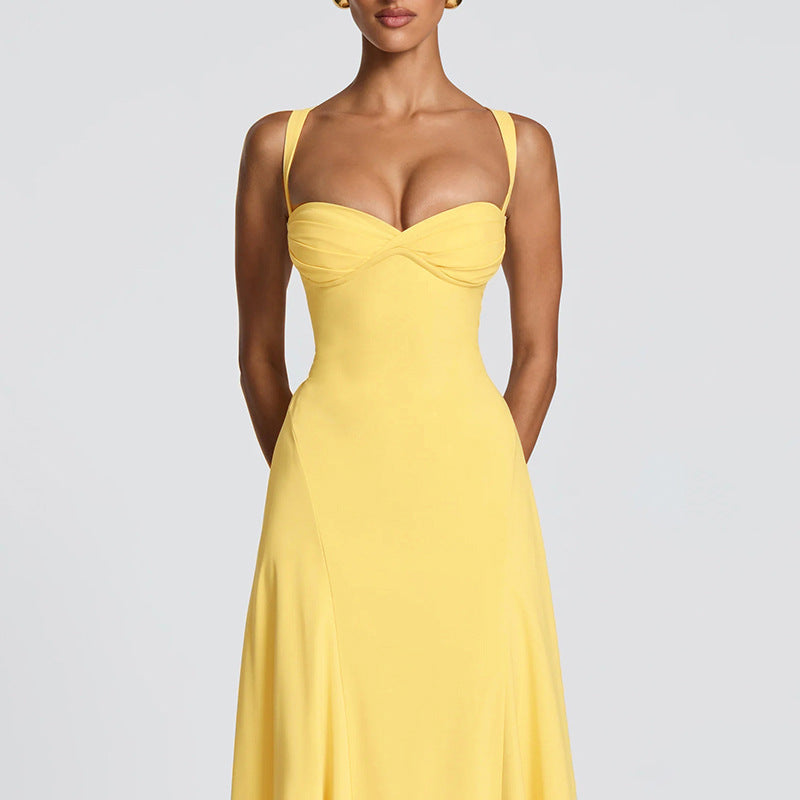 Damen Elegantes und figurbetontes Abendkleid mit drapierten Cups R&B