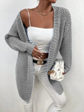 Damen Strickjacke mit offenem Schnitt und luxuriösem Texturmuster R&B