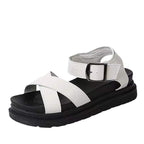 Damen modische Sandalen mit verstellbaren Riemen und weich gepolsterter Sohle R&B
