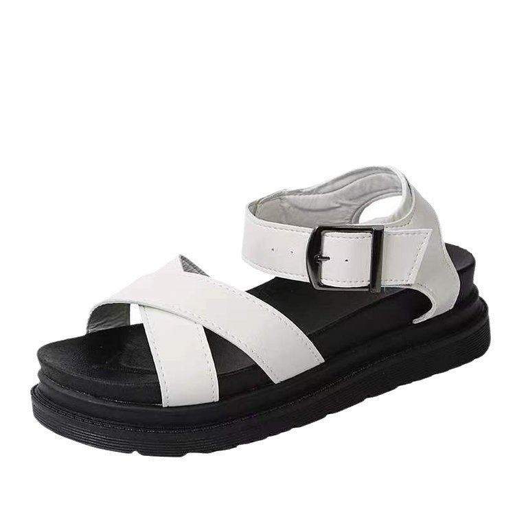Damen modische Sandalen mit verstellbaren Riemen und weich gepolsterter Sohle R&B