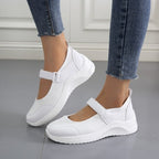 Damen Sneakers mit verstellbarem Klettverschluss und atmungsaktiver Mesh-Oberfläche R&B