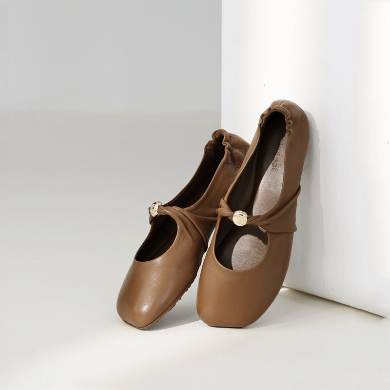 Damen Ballerinas mit dekorativem Schleifenakzent und lässigem Schnitt R&B