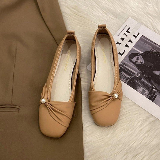 Damen Bequeme und elegante Ballerinas mit Perlenakzent R&B