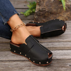 Damen Clogs mit modischem Schnallen-Design und trendiger Metallverzierung R&B
