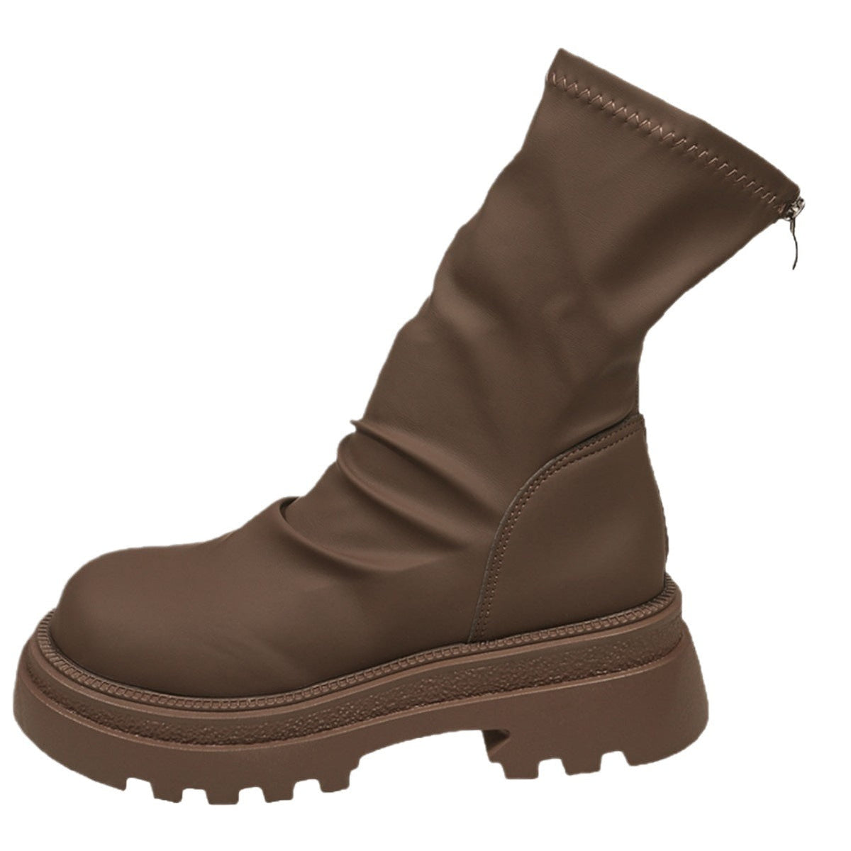Damen modische Stiefeletten mit gefüttertem Design und robustem Profil R&B