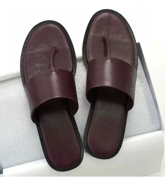 Damen Zehentrenner-Sandalen mit breitem Riemen und ergonomischem Fußbett R&B