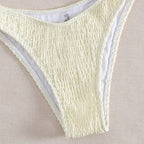 Damen Bandeau-Bikini mit Rüschendetails und modischem Schmuckakzent R&B