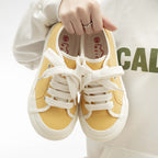 Damen Sneakers aus strapazierfähigem Canvas-Material mit rutschfester Gummisohle