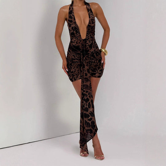 Damen Glamouröses Wickelkleid R&B