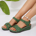 Damen Bequeme Wedge-Sandalen mit verstellbarem Riemen R&B