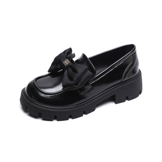 Damen Mokassin-Schuhe mit eleganter Schleifenapplikation und robustem Plateau R&B