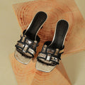 Damen Glamouröse Plateau-Sandalen mit elegantem Riemendesign