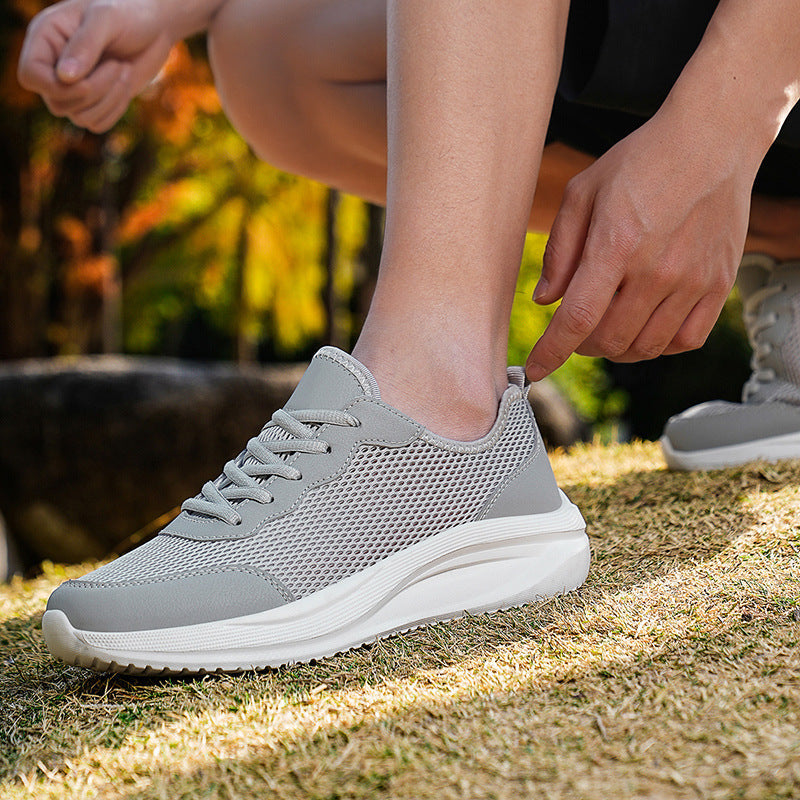 Damen Atmungsaktive Freizeit-Sneaker mit elastischem Schnürsystem