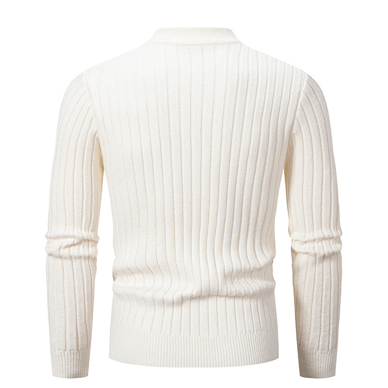 Herren Rollkragenpullover mit strukturiertem Rippdesign und modernem Look