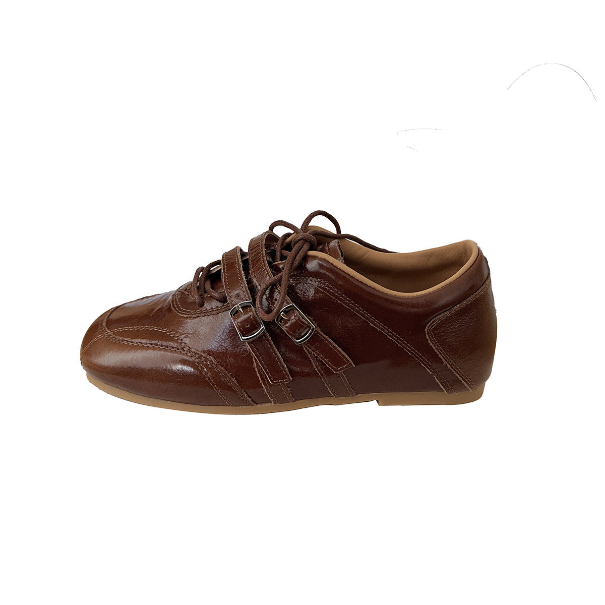 Damen Elegante Ledersneaker mit modischem Schnürsystem und komfortabler Innensohle R&B