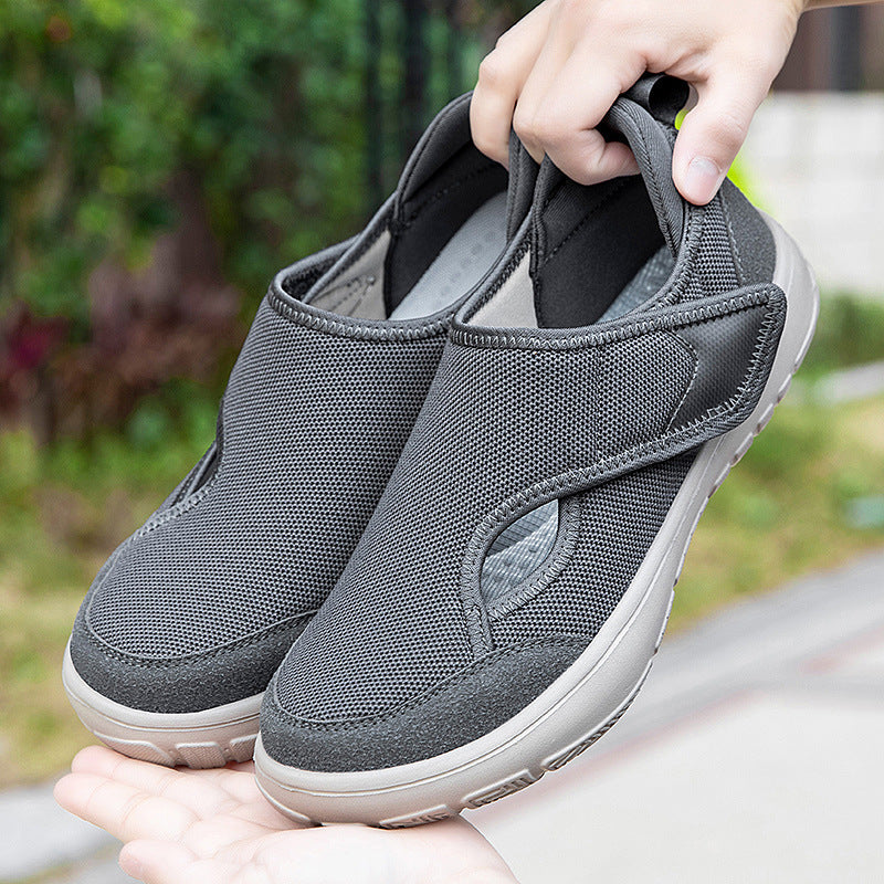 Damen Atmungsaktive und leichte Freizeitschuhe mit flexiblem Klettverschluss R&B