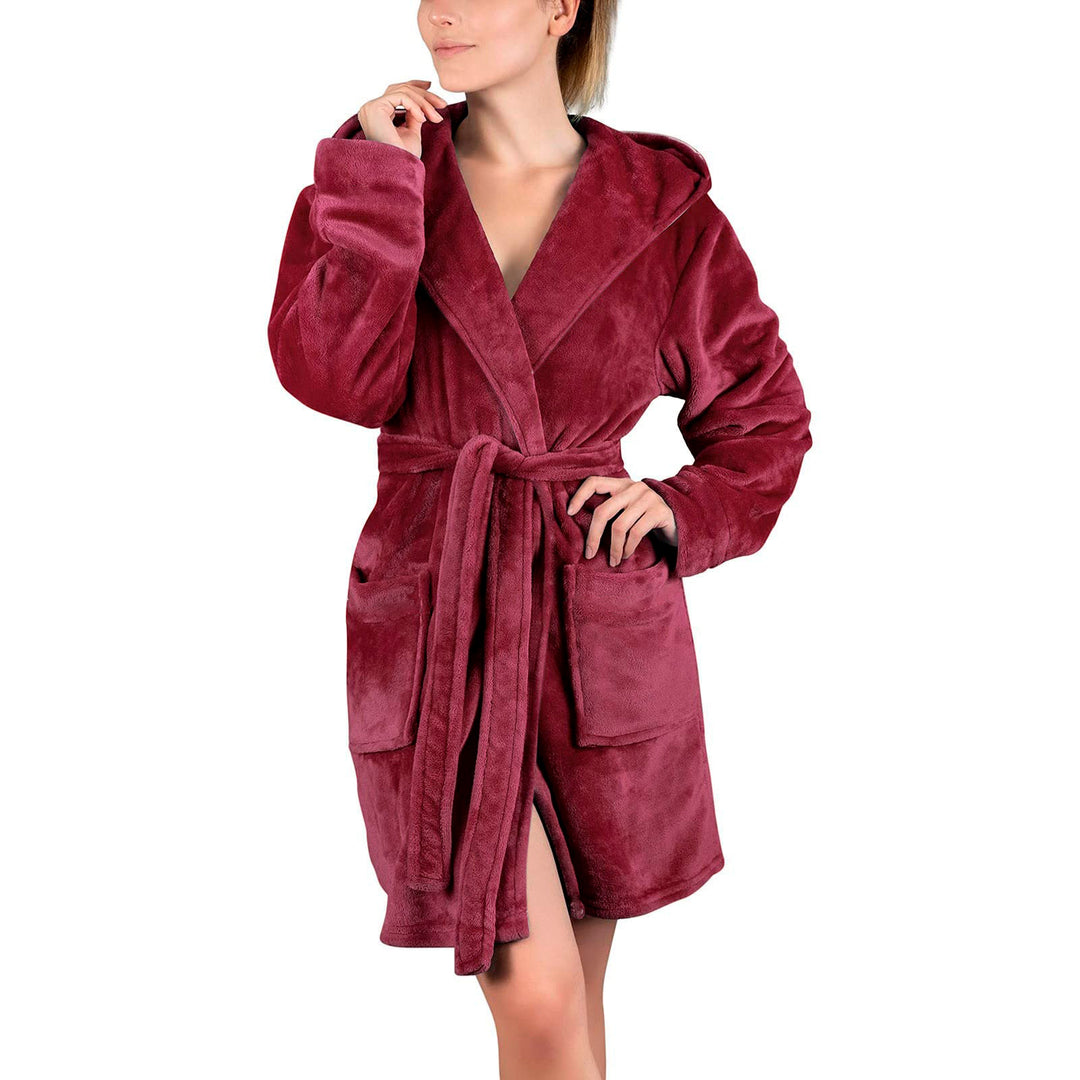 Damen Bademantel aus weichem Mikrofaserstoff R&B