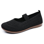 Damen Komfortable und atmungsaktive Ballerinas mit verstellbarem Riemen