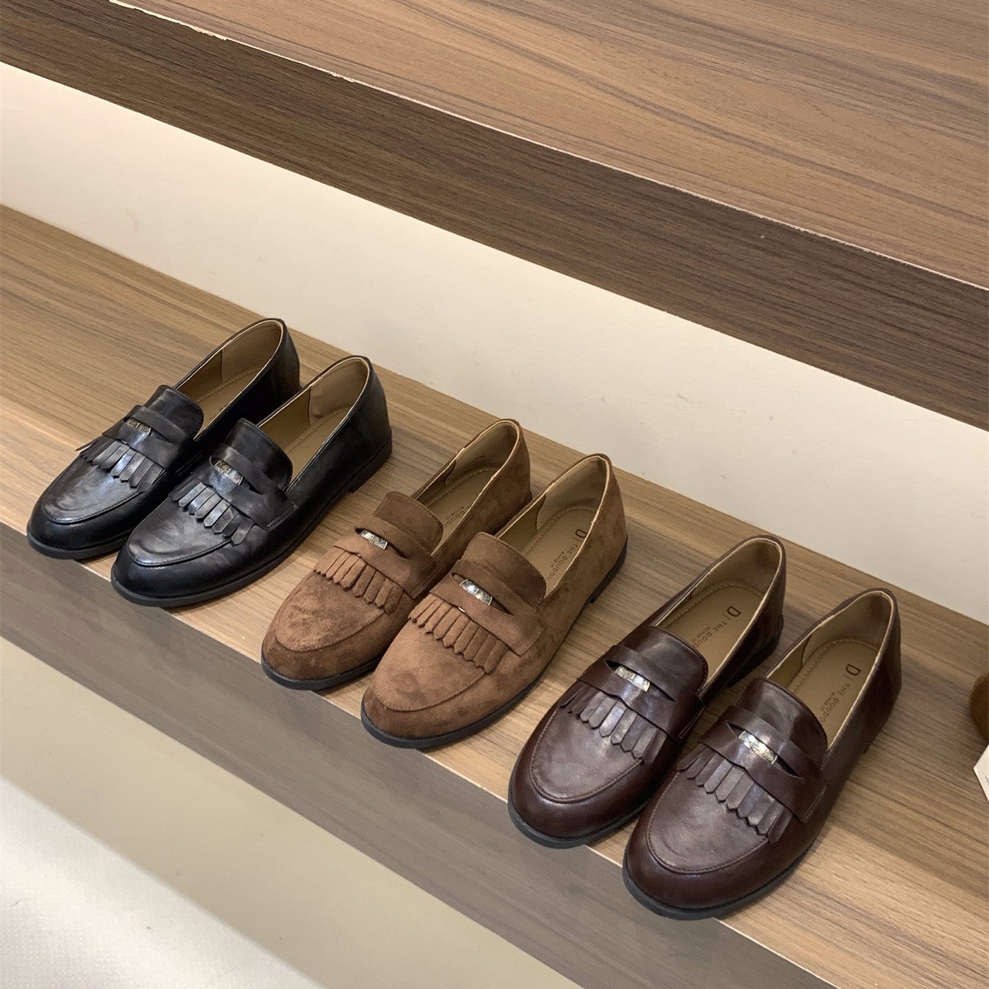 Damen elegante Mokassins mit modischem Quasten-Design R&B