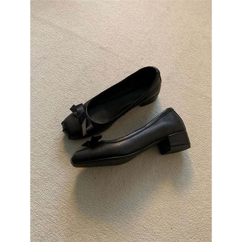 Damen elegante Ballerinas mit modischem Schleifen-Verzierungsdesign R&B