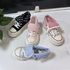 Damen Lässige Sneakers mit abnehmbaren Kragen und einzigartigem Sternenmuster