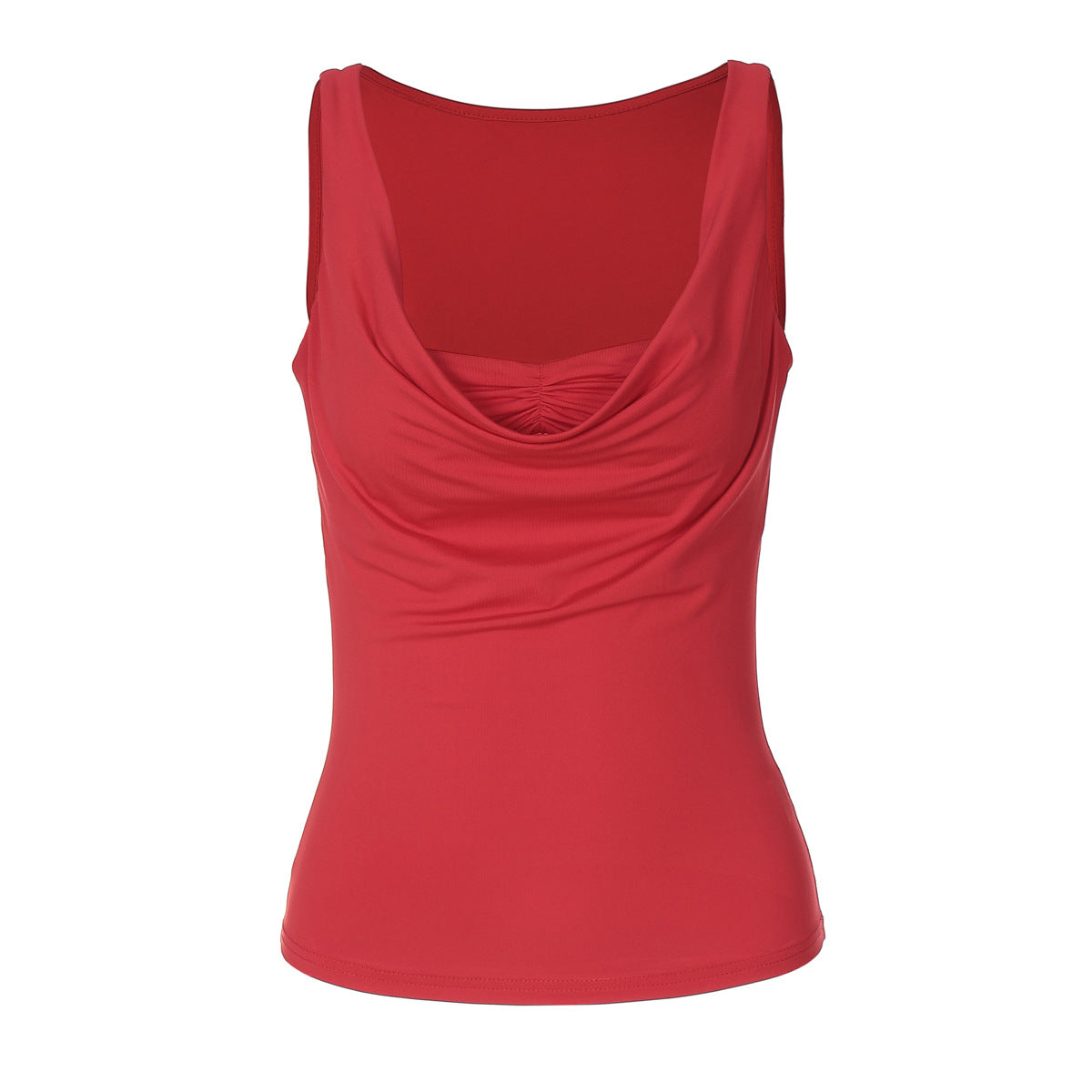 Damen Figurbetontes Tank-Top mit geschmackvollem Drapierungselement R&B