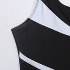 Damen Einteiliger Badeanzug mit stilvollem Farbblock-Design und figurförderndem Schnitt R&B