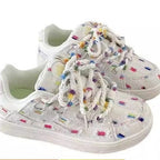 Damen Trendige Sneakers mit bunten Applikationen R&B