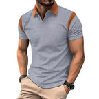 Herren Kurzarm Poloshirt mit strukturiertem Kragen und sportlichem Design R&B