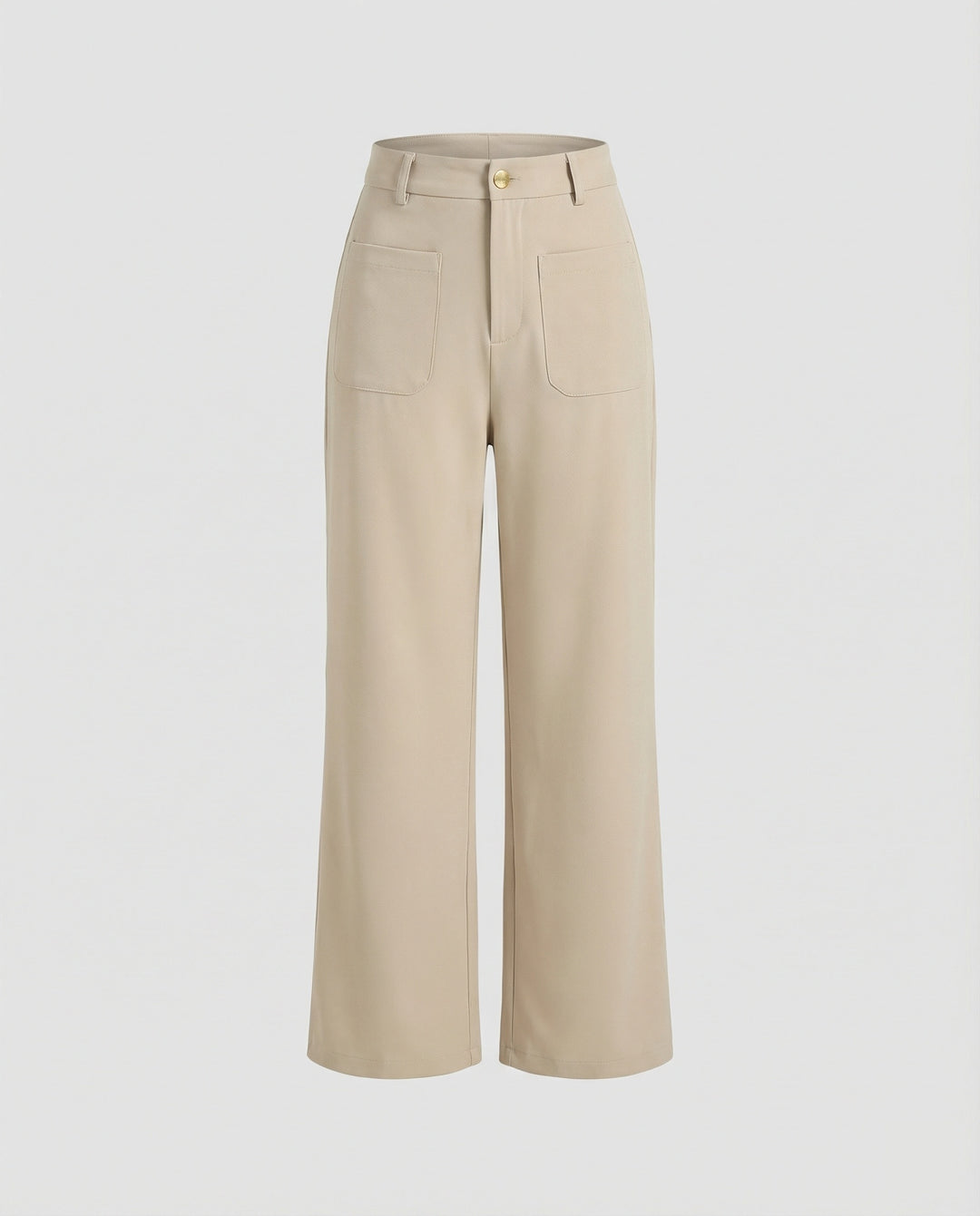 Damen Weite Stoffhose Damen mit Taschen