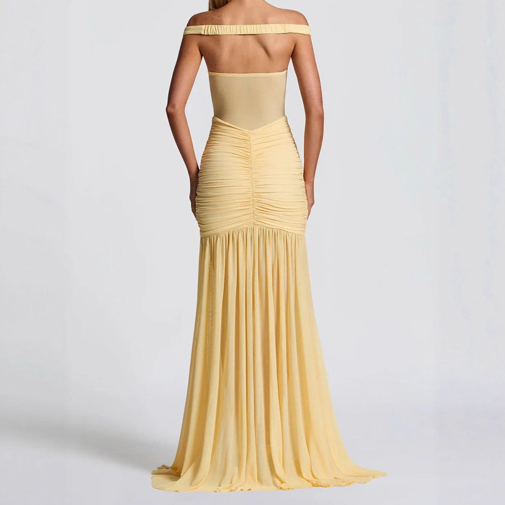 Damen Elegantes Maxi-Kleid mit Figurbetonendem Design R&B
