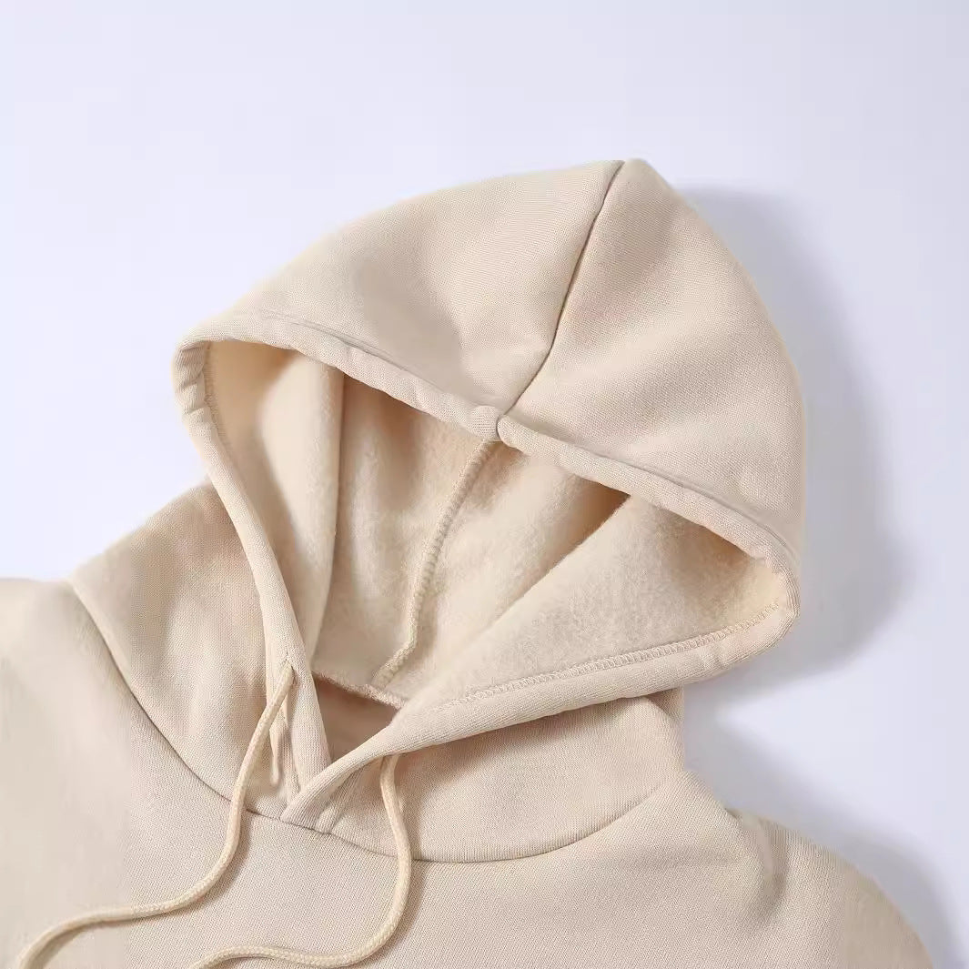 Damen Oversized Kapuzenpullover mit Kängurutasche R&B