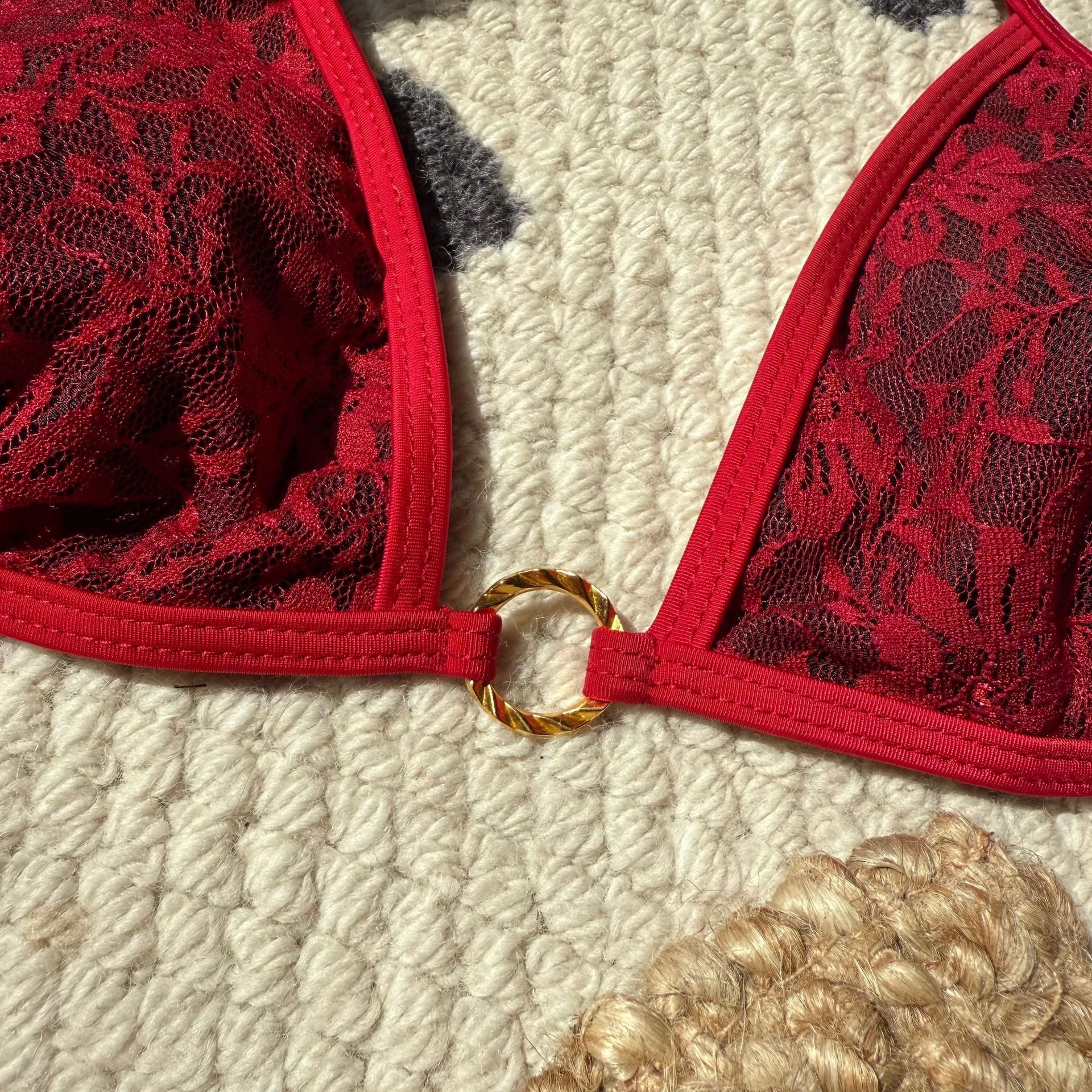 Damen raffinierter Spitzen-Bikini R&B