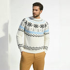 Herren Strickpullover mit winterlichem Muster R&B