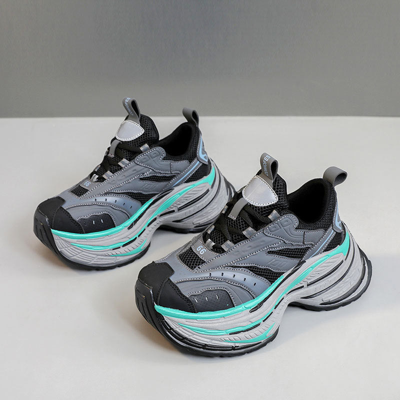 Damen Sportliche Chunky Sneakers mit ergonomischer Dämpfung und atmungsaktiver Mesh-Oberfläche R&B