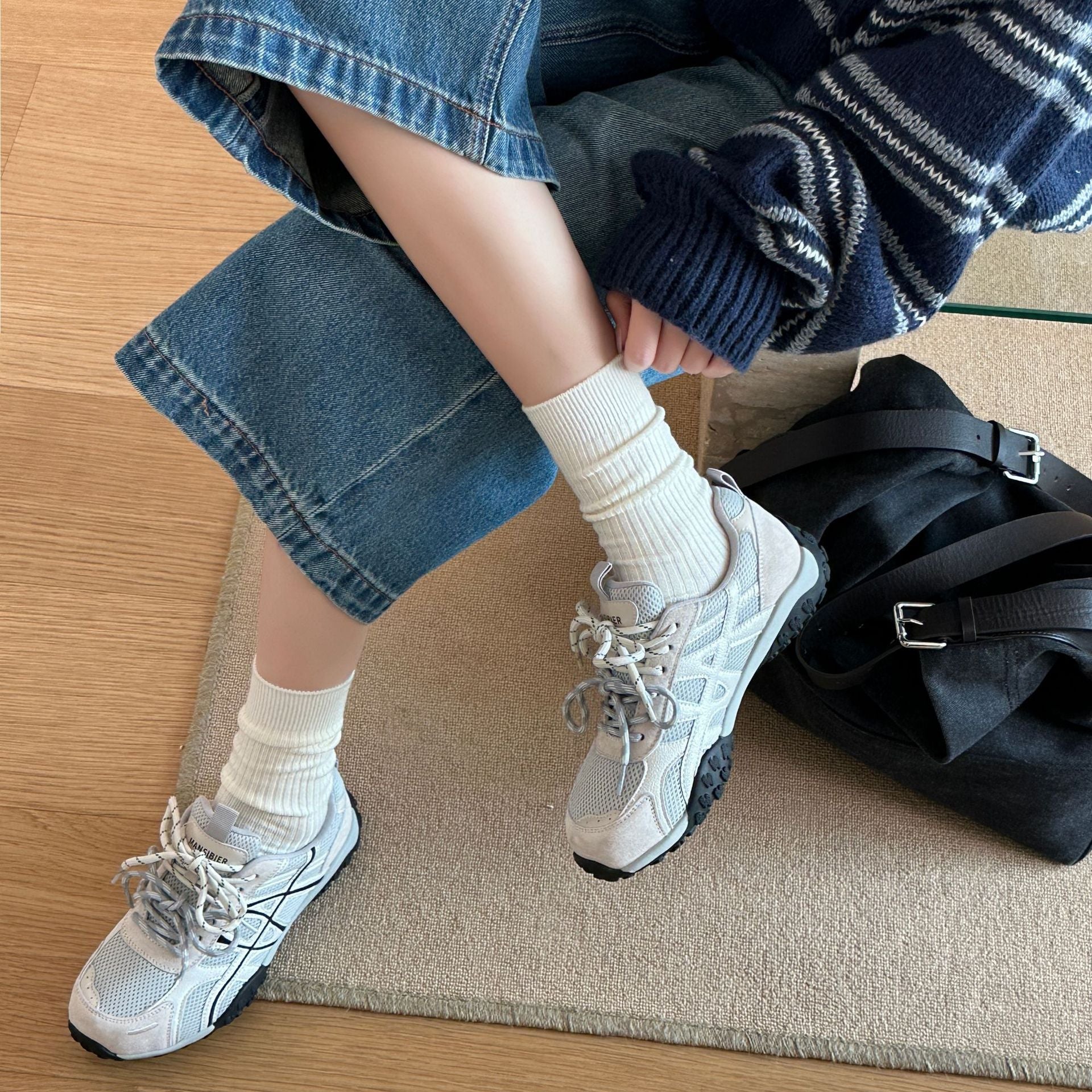 Damen Sportliche Trail Sneakers mit atmungsaktiver Mesh-Oberfläche und rutschfester Sohle