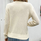 Damen Strickpullover mit raffiniertem Wellenmuster sowie hoher Flexibilität R&B