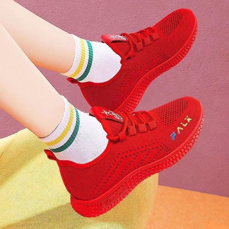 Damen Atmungsaktive Freizeit-Sneaker mit flexiblem Strick-Obermaterial R&B